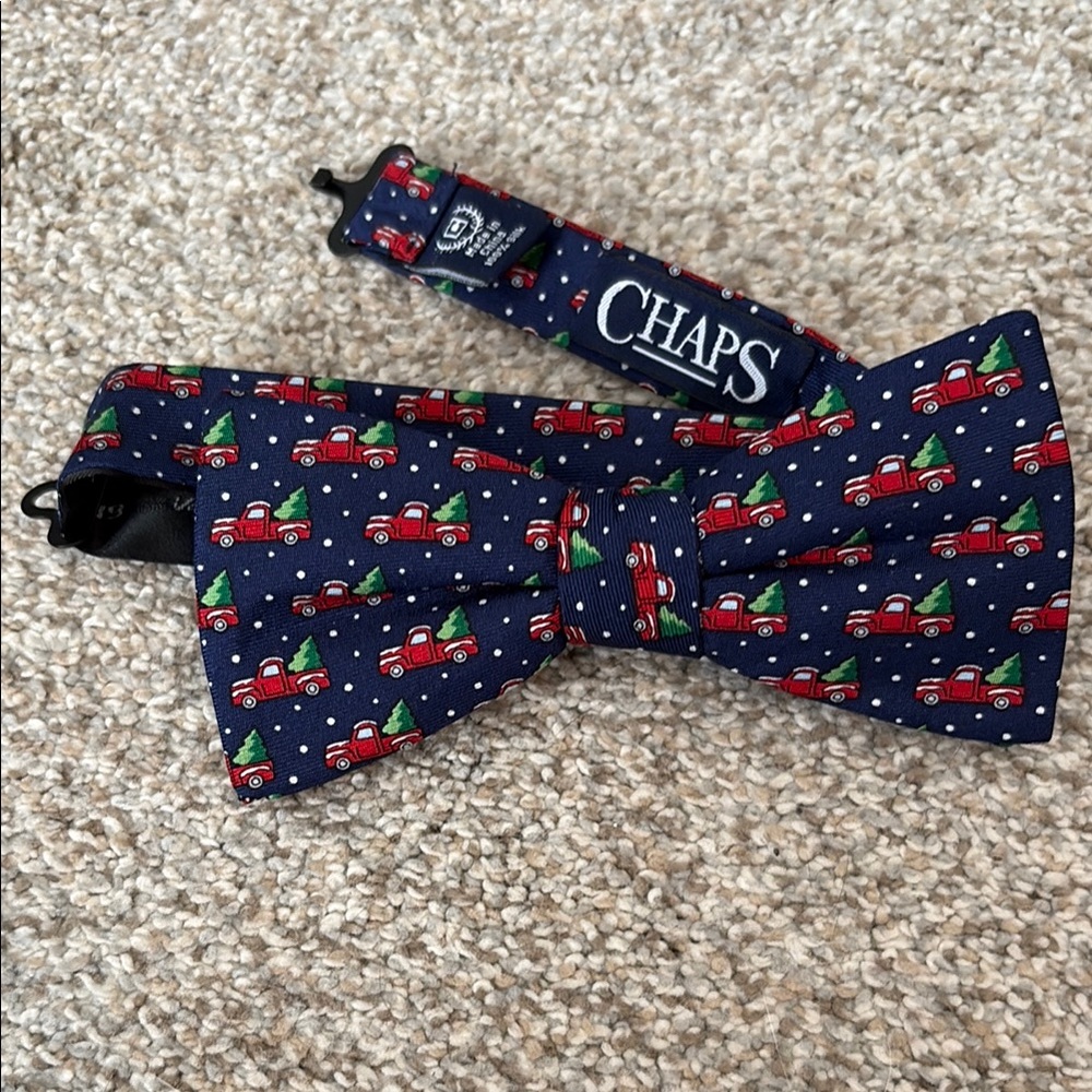 Chaps Kids Bow Tie - Red and Blue